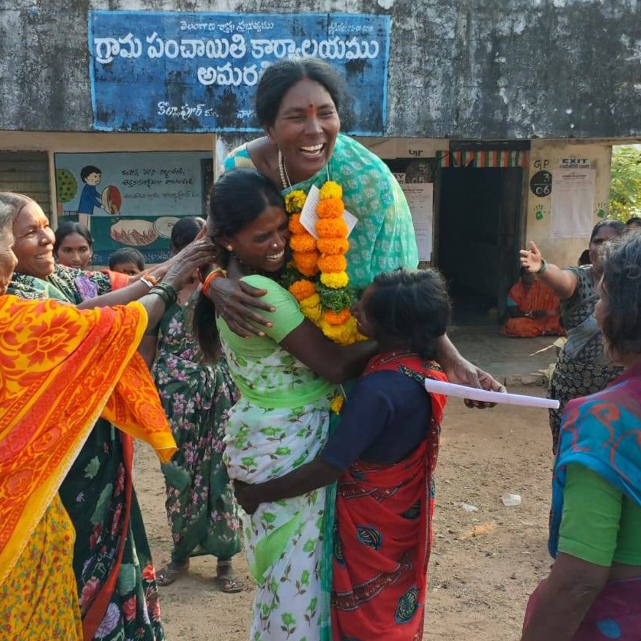 2025 12 14 Lingamma Victory jpeg 202512 TEL Lingamma Election Win Full Use