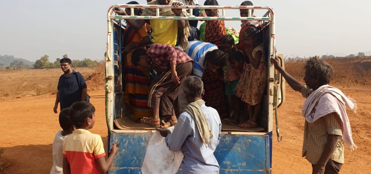 2021 01 07 IJM and FSD Rescue in Odisha Survivors Leaving 2