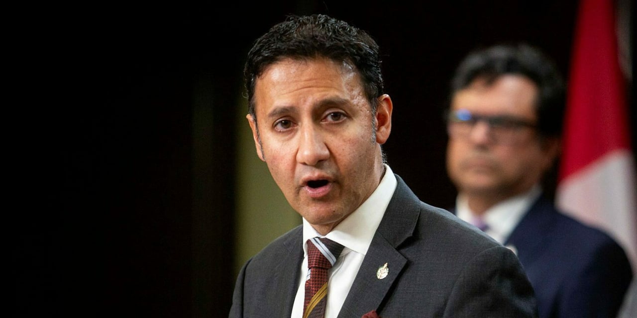 Justice minister arif virani introducing the online harms act