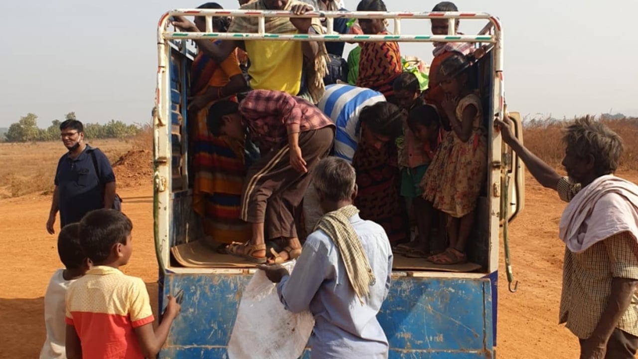 2021 01 07 IJM and FSD Rescue in Odisha Survivors Leaving 2