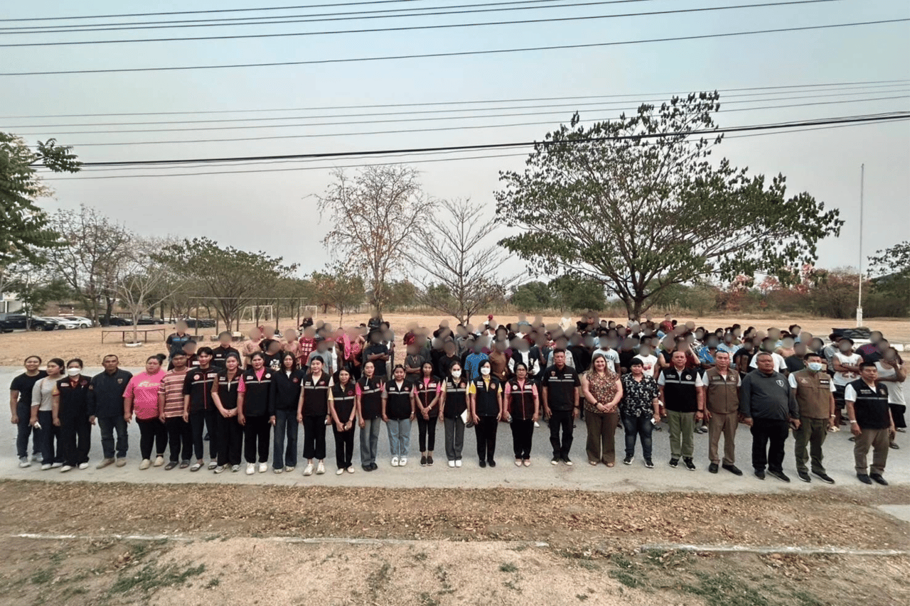 260 scam workers blurred