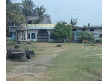 In the trial against Nakul Bera, survivors shared how they had been tortured and trapped in the brothel, pictured here. Police locked and sealed the brothel on that very night of rescue. Today, grass grows outside the brothel, indicating it has remained closed ever since.