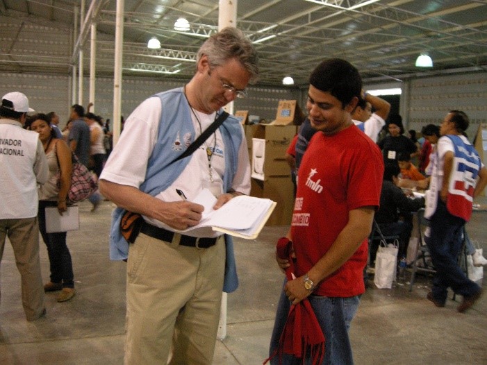 On two occasions, Kevin has served as an international observer at presidential elections in El Salvador.