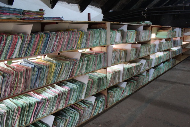 After: one of the rooms in the courthouse where land registration and other legal documents are stored.